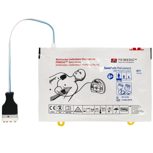 ÉLECTRODES PRÉCONNECTÉES ADULTES - PRIMEDIC HEARTSAVE