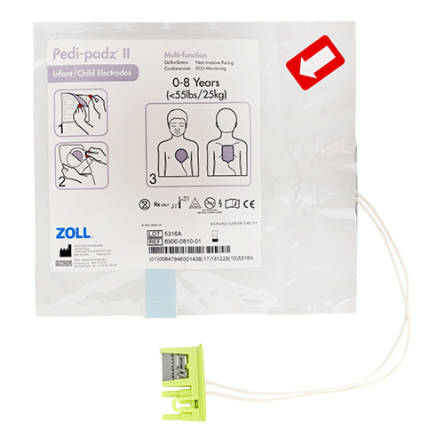 ÉLECTRODES PÉDIATRIQUES ZOLL PEDI-PADZ II